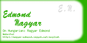edmond magyar business card